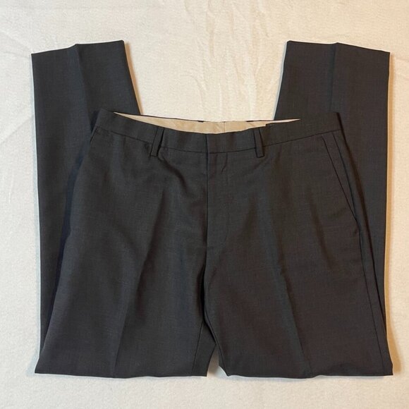 Banana Republic Wool Tailored Slim Fit Dress PantsDark Charcoal Gray33x30